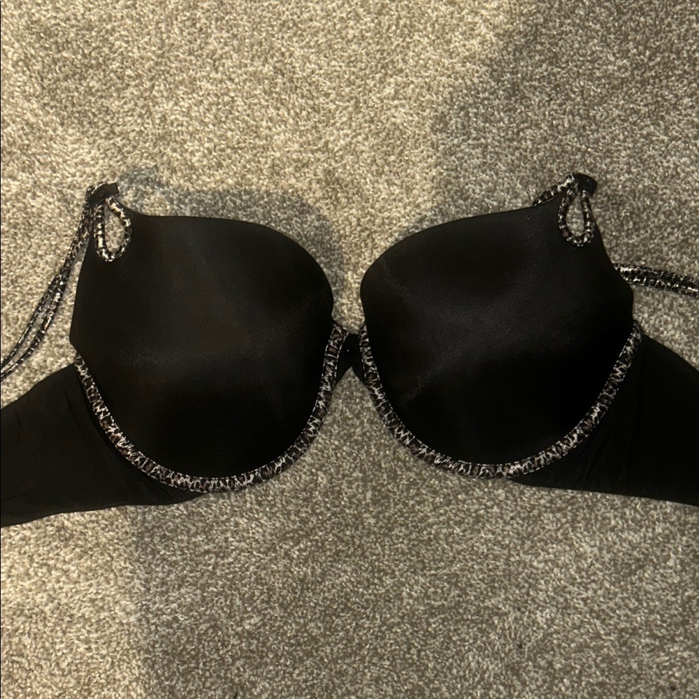 Victoria's Secret Black Bra with Silver Accents